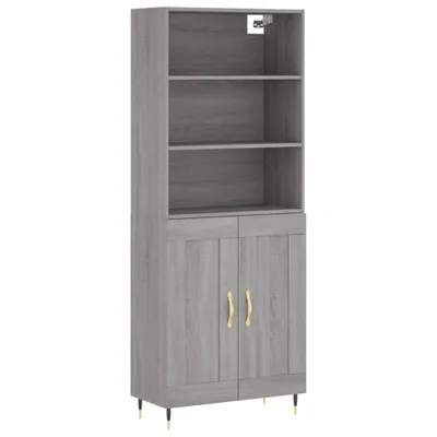 Zdjęcie produktu dla vidaXL Deska barowa szara sonoma 69,5x34x180 cm Materiał drewnopochodny