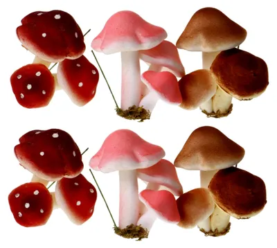 Produktbild von Künstliche Pilze 3 Stück Mini Deko Schaumstoff Realistische Mikro Landschaft Garten Schreibtisch Dekoration