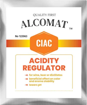 Zdjęcie produktu dla Alcomat CIAC 1 x 10 g kwasu cytrynowego do samodzielnego wytwarzania wina, zwiększającego kwasowość – wysokiej jakości regulator kwasowości do wina, piwa i destylatów, krystaliczny