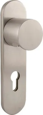 Produktbild von Knopfkurzschild 3054/5162DZAFH, PZ 88 mm, Edelstahl satiniert ÖNORM