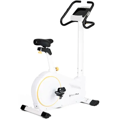 Produktbild von SportPlus I Crosstrainer I Heimtrainer mit Wattanzeige für Zuhause, Ellipsentrainer mit ca. 17 kg Schwungmasse, 24 Widerstandsstufen, Handpulssensoren, Stepper, max Benutzergewicht 150 kg, SP-ET-9600-W-iE
