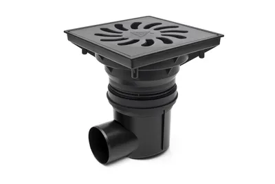 Produktbild von Chuděj KVB75/250S-P - 335 S - seitlicher Straßenablauf D75 / 250 dry flap - Kunststoffrost Typ A