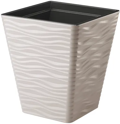 Obrázek produktu pro FORMplastic Květináč SAHARA světle šedý 44 cm 40x40cm