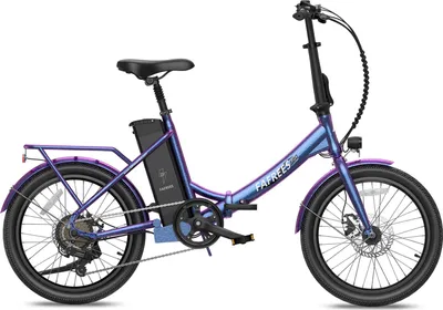 Obrázek produktu pro E-bike muži 20 palcová baterie 36V 18,2Ah až 120KM, elektrické kolo 250W, ebike horské kolo 25KM/H, e-skládací kolo pro dospělé e-bike třpytivě fialové