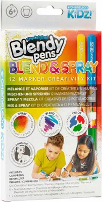 Image de Ensemble de papeterie Blendy Pens, marqueurs et spray, 12 pièces