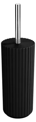 Produktbild von Allstar WC-Garnitur Minas Schwarz - WC-Bürstenhalter, Polypropylen, 10 x 34 x 10 cm, Schwarz
