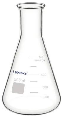 Erlenmeyerkolben Borosilikatglas 500 ml, 1 Stück