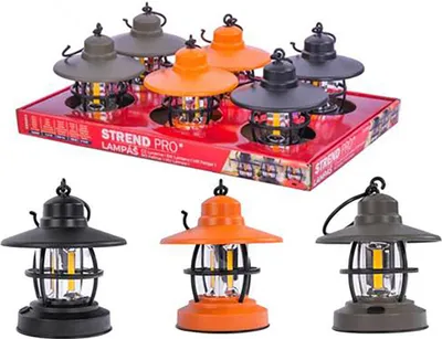 Zdjęcie produktu dla latarka kempingowa NX1069, latarnia RETRO, 200lm, mix kolorów