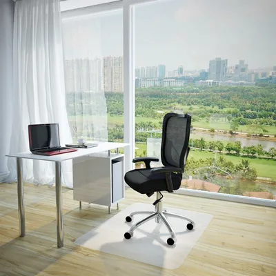 Image de Tapis de bureau antidérapant pour sols en bois