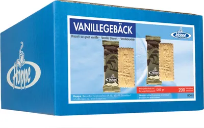 Produktbild von Hoppe Vanillegebäck 200 einzel verpackte Keks Portionen 1200g