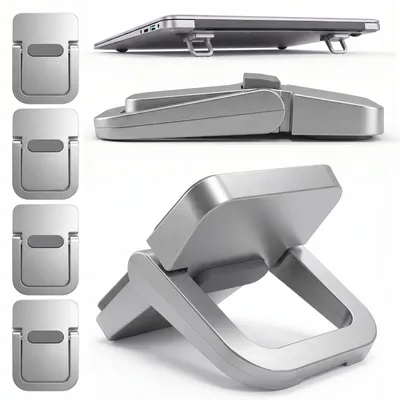 Productafbeelding van Laptopstandaard toetsenbordverhoger - Opvouwbaar - ABS - 4 stuks