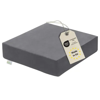 Produktbild von Sitzerhöhung 40 x 40 x 10 cm, Sitzkissen, Aufstehhilfe, Bezug aus 100% Mikrofaser, waschbar, grau, Bodyprotect