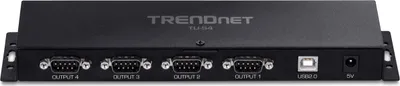 Immagine prodotto di TRENDnet TU-S4 Adattatore da USB a seriale, 4 porte RS232