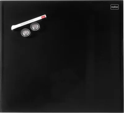 Immagine prodotto di nobo Lavagna magnetica in vetro Diamond, (L)300 x (H)300 mm, nero