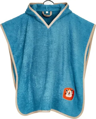 Produktbild von PLAYSHOES Frottee-Poncho Dschungel, Blau, Baumwolle, Abbildung, Maschinenwäsche, Junge/Mädchen, 1 Stück(e)