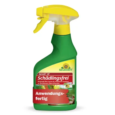 Produktbild von Neudorff Spruzit AF Schädlingsfrei 250ml bekämpft Eier, Larven & erwachsene Insekten an Zierpflanzen, Obst & Gemüse