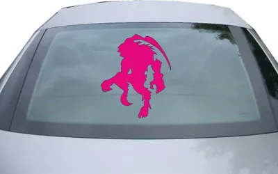 Produktbild von Indigos UG - Aufkleber Heckscheibe & Motorklappe DE2473 - pink - 600x499 mm - Ifrit - Auto Scheiben Fenster Heckklappe Tuning Racing JDM - Die cut