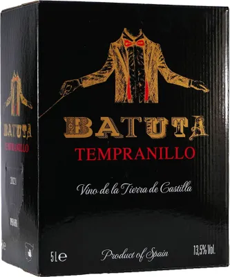 Produktbild von Batuta Tempranillo Rotwein trocken Bag in Box Spanien  5 Ltr.