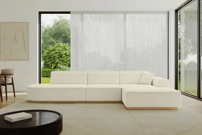 Produktbild von ALTDECOR Ecksofa in L-Form IREA-L2-v2 327x165x80 cm Beige Corner Sofa Eckcouch Couch Wohnlandschaft Cauchsofa