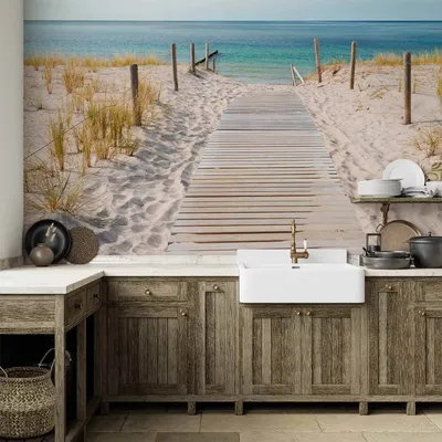 Produktbild von Vlies Fototapete - Holiday at the seaside 350x245 cm Landschaften c-A-0054-a-b