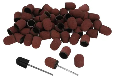 Produktbild von Schleifkappen Set 80# Körnung für Nagelbohrer, Maniküre Polieren Schleifen