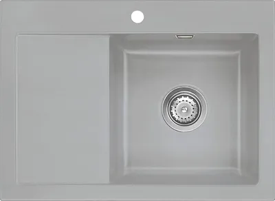 Produktbild von Auflagespüle KeraDomo MERA 70 Titan mit Becken rechts und Handbetätigung