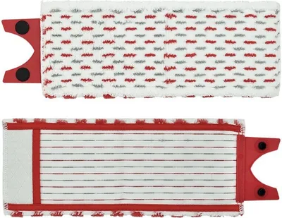 Two mop pads are shown, one above the other, against a white background.