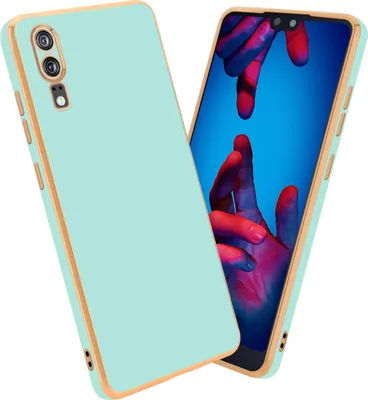 Produktbild von Cadorabo Schutzhülle für Huawei P20 Hülle in Grün Handyhülle TPU Silikon Kameraschutz Etui Case