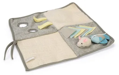 Produktbild von Beeztees Weezy - Katze Spielmatte - grau - 40x40 cm
