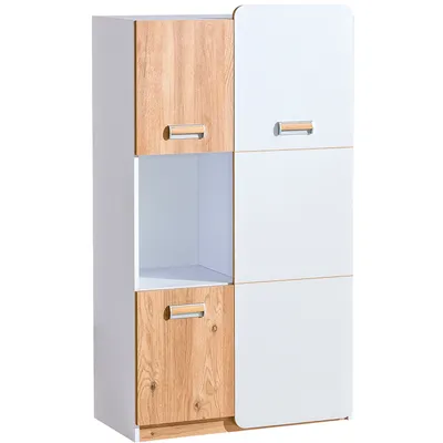 Obrázek produktu pro Komoda LOREN LR5 bílá / dub nash