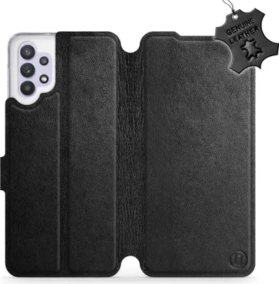 Produktbild von Echtleder Handyhülle für Galaxy A32 5G, Mobiwear Leather, Schwarz