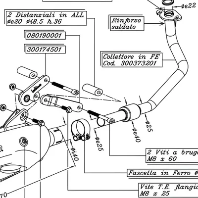 Image de Système d'échappement complet LeoVince SITO avec homologation, acier pour Kymco Agility 50 4T RT 12 / Baotian Rebel 49