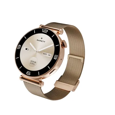 Zdjęcie produktu dla Smartwatch Garett Rose różowe złoto mesh