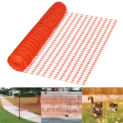 Produktbild von UISEBRT 1 x 50m Warnzaun Absperrzaun Orange Wildzaun Bauzaun Warnnetz Hundezaun Maschenzaun Fangzaun Sicherheitsnetz Hühnerzaun für Garten