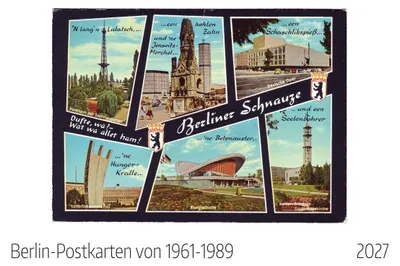 Produktbild von Berlin Postkarten 1961-1989 Kalender 2027