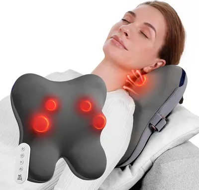 Zdjęcie produktu dla Masażer do pleców - Elektryczna poduszka do masażu - Relaksacja mięśni w domu - 3D Shiatsu z funkcją ogrzewania