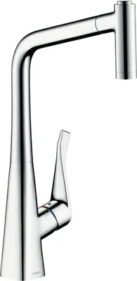 Produktbild von Hansgrohe Metris Spültischmischer Edelstahl-Optik mit Ausziehbrause