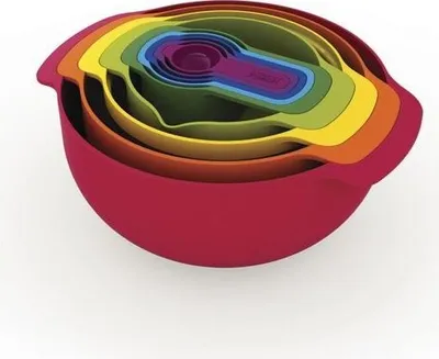 Produktbild von Joseph Joseph Joseph Joseph Nest 9 Plus, 9-teiliges Lebensmittelzubereitungsset - Multi-Colour
