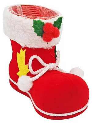 Kerstlaarzen zum Befüllen, rot, 13×10×7 cm, für Süßigkeiten