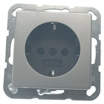 Immagine prodotto di GIRA 4188600 Sistema SCHUKO 55 in acciaio inox (4188600)