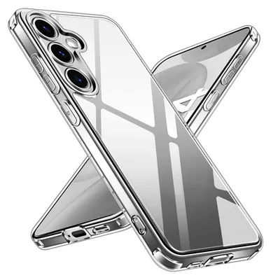 Produktbild von Cadorabo Hülle für Samsung Galaxy S24 in VOLL TRANSPARENT Schutzhülle aus flexiblem TPU Silikon Back Case Cover Etui Handy Hülle
