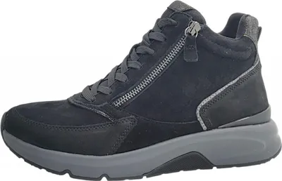 Produktbild von GABOR Rollingsoft Damen Stiefelette schwarz Materialmix Leder - Größe: UK 6