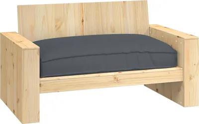Produktbild von vidaXL Kissen Oxford-Stoff Anthrazit 120 x 80 x 12 cm