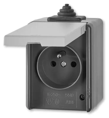 Produktbild von Wandsteckdose 5518-2929 S