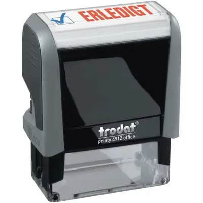 Immagine prodotto di trodat Officestempel Printy 4.0 grau "ERLEDIGT" 4912