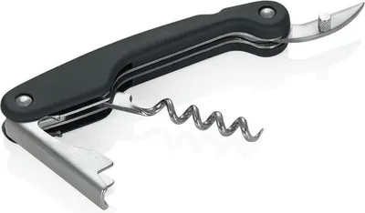 Produktbild von 25x Kellnermesser mit Softgriff, 12 cm, Kunststoff, verchromt
