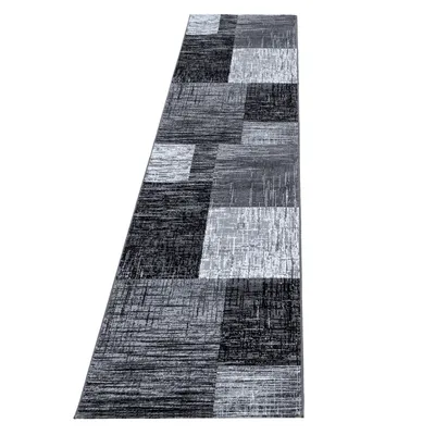 Produktbild von Plus Blend teppich kurzflor läufer 80x300cm schwarz