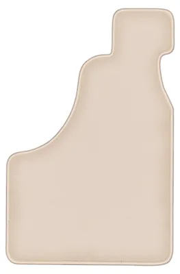 Produktbild von DURBAN Beige Velours-Fahrerfußmatte für Fiat 126P n, a (1973-2001)