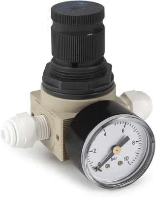Produktbild von Wasserdruckminderer einstellbar 0–10 bar mit Manometer – für Wasserfilter & Osmose