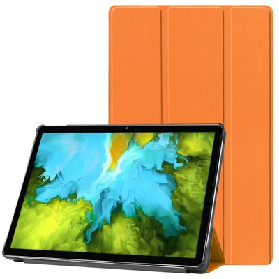 Produktbild von Schutzhülle für Lenovo Tab M10 10.1" 3. Generation 2022 Hülle (TB-328FU/TB-328XU) Cover Etui Tasche Hülle Wake Up Sleep Smart Cover - ORANGE